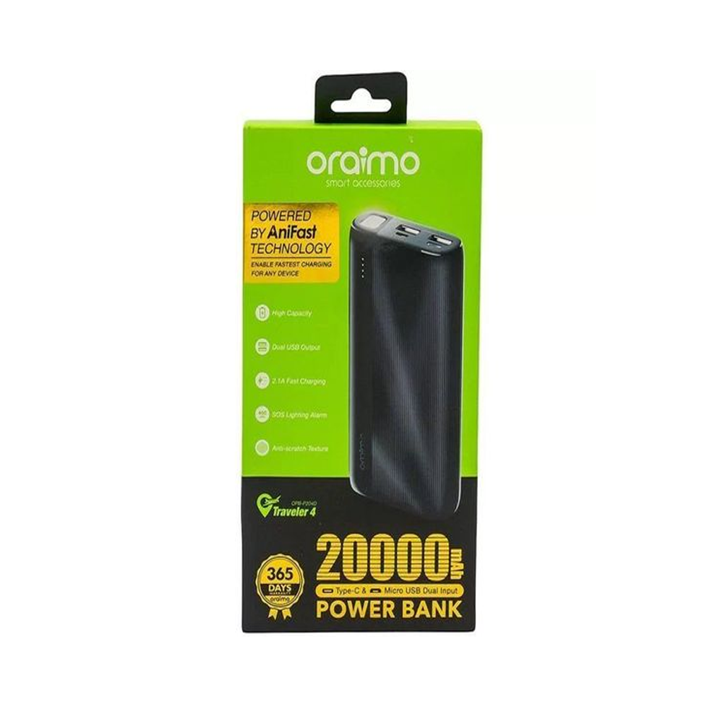 Oraimo Traveler 4 Power Bank 20000mAh 10.5w